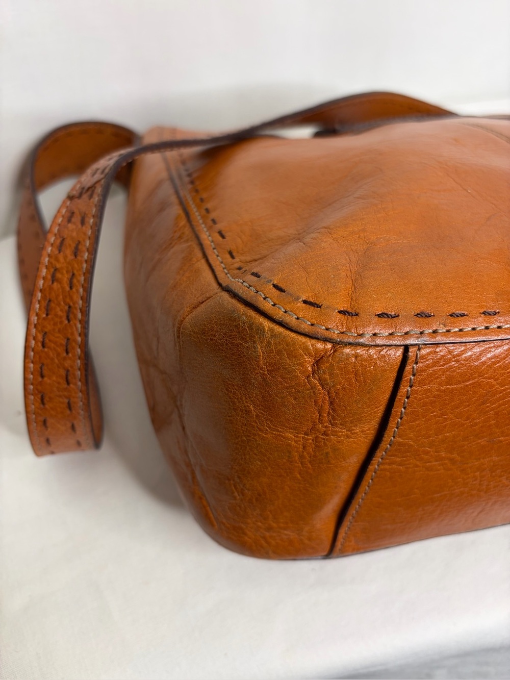 Vintage Fossil Sedona Tan Leather Crossbody Bag - Picture 11 of 16